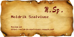 Moldrik Szalviusz névjegykártya
